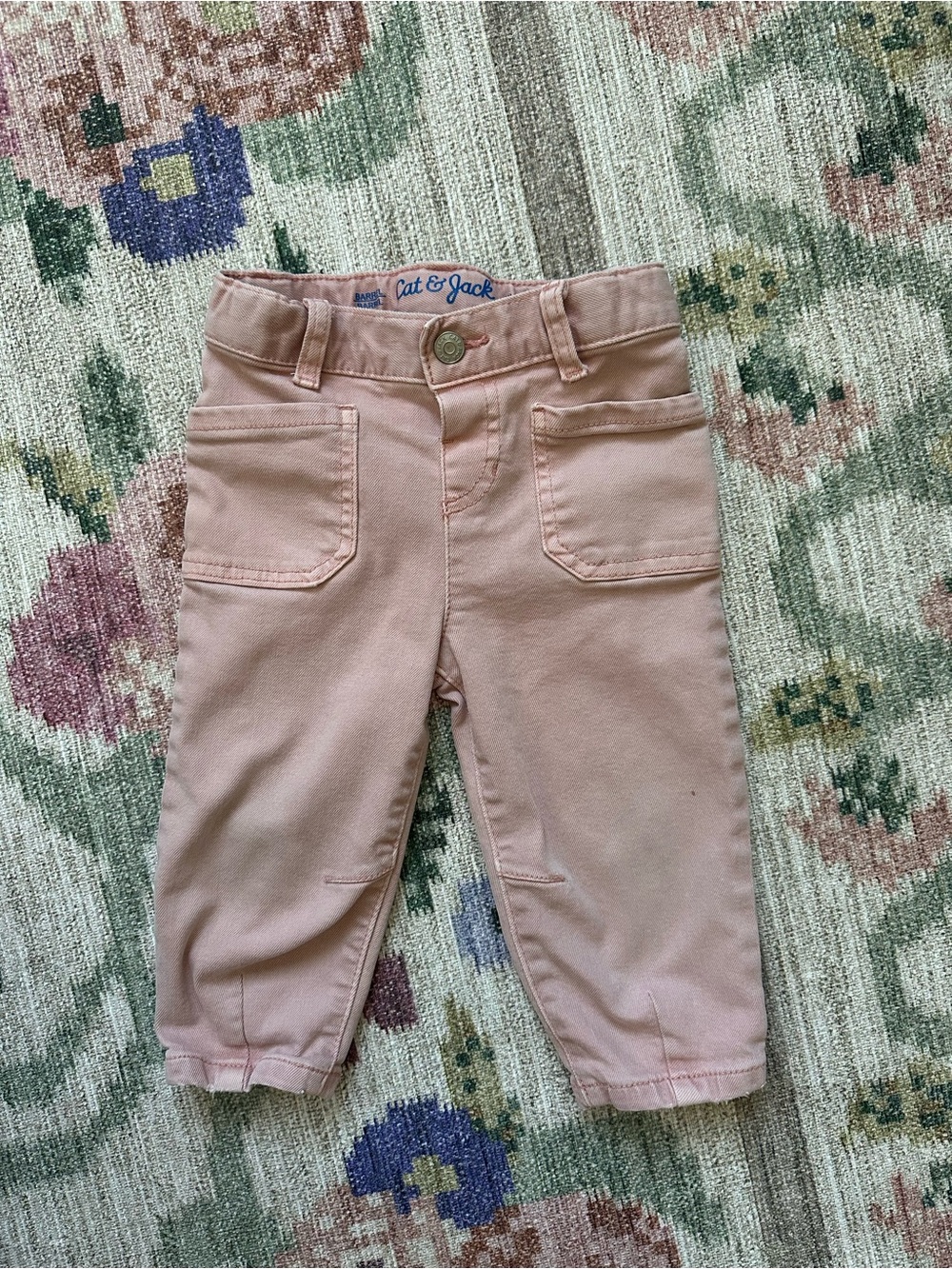 Cat & Jack Blush Pink Stretch Twill Kids Pants